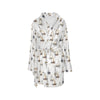 Sailboat Paint Pattern Print Design LKS307 Women's Fleece Robe