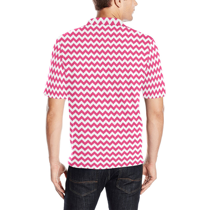 Chevron Print Design LKS402 Men Polo Shirt