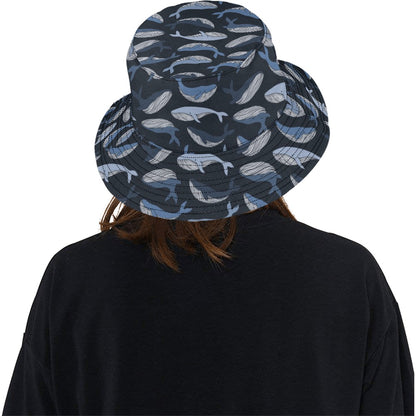 Whale Print Design LKS301 Unisex Bucket Hat