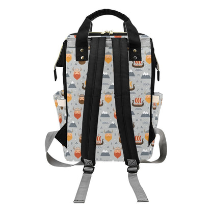 Vikings Print Design LKS307 Diaper Bag Backpack