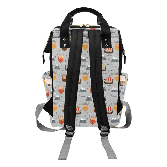 Vikings Print Design LKS307 Diaper Bag Backpack