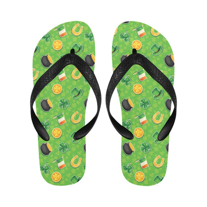 Shamrock Saint Patrick's Day Print Design LKS302 Flip Flops