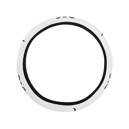 Hockey Print Design LKS304 Steering Wheel Cover with Elastic Edge