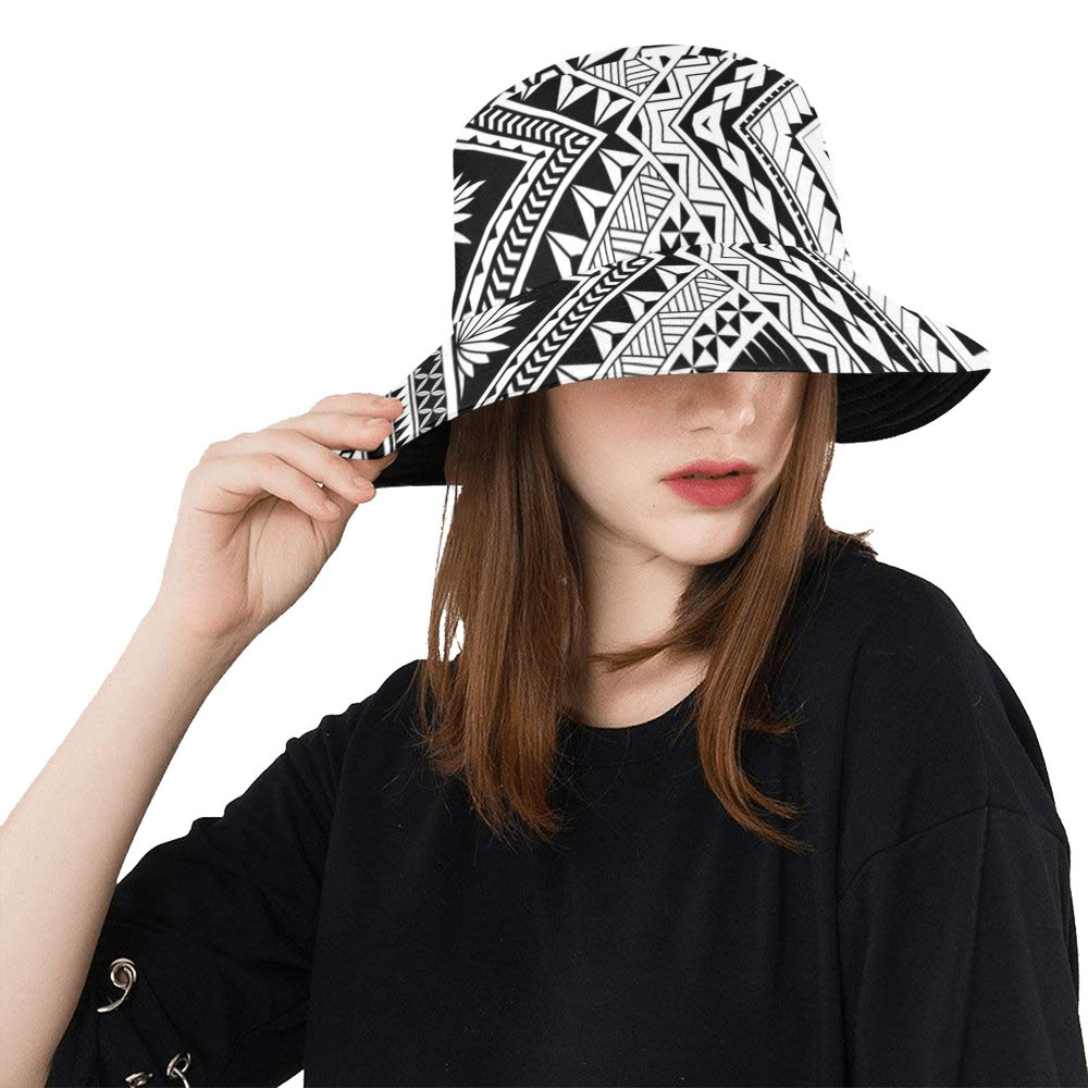 Samoan Tattoo Style Print Design LKS307 Unisex Bucket Hat