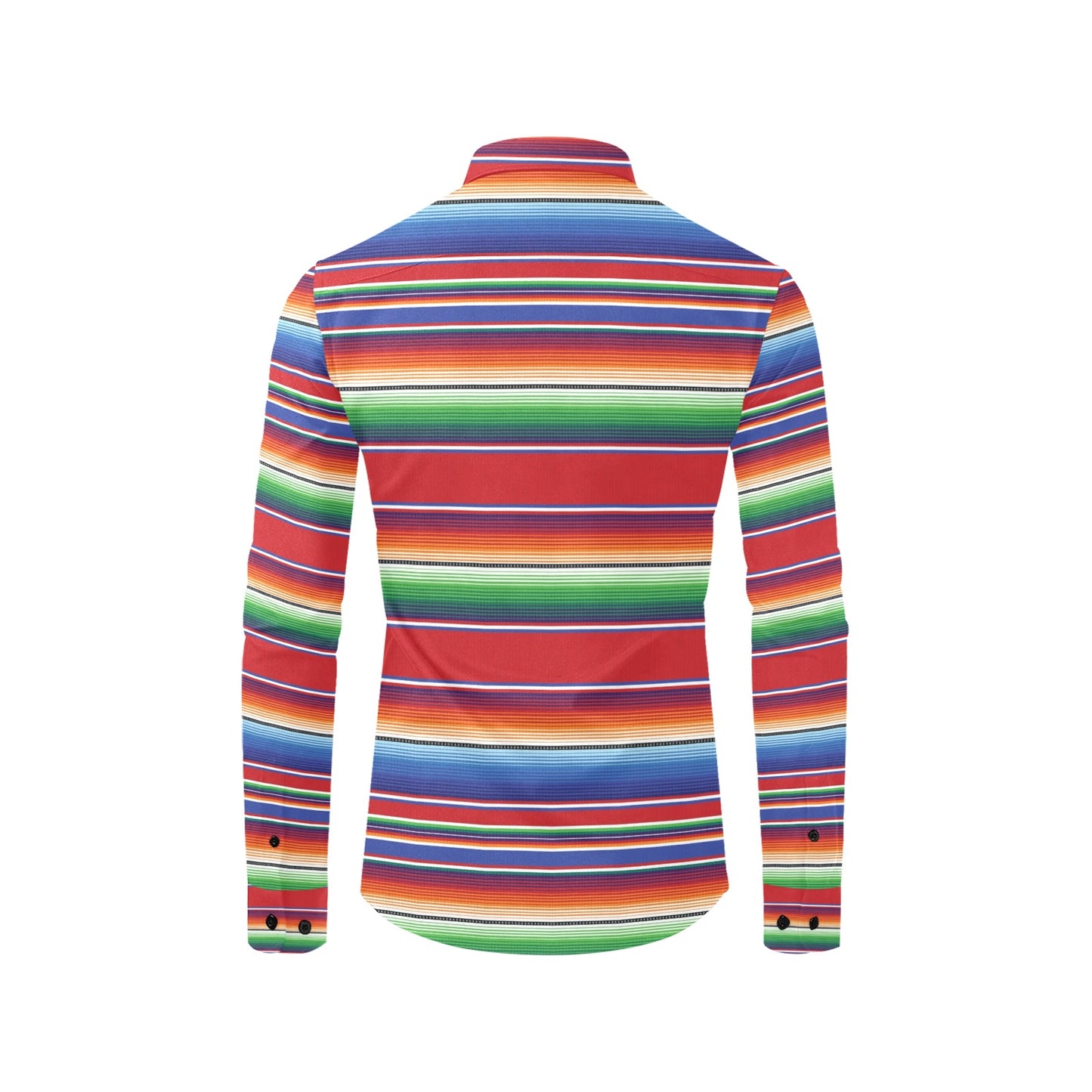 Serape Print Design LKS304 Men's Long Sleeve Dress Shirt