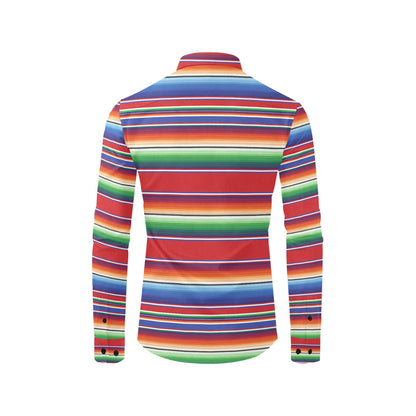 Serape Print Design LKS304 Men's Long Sleeve Dress Shirt