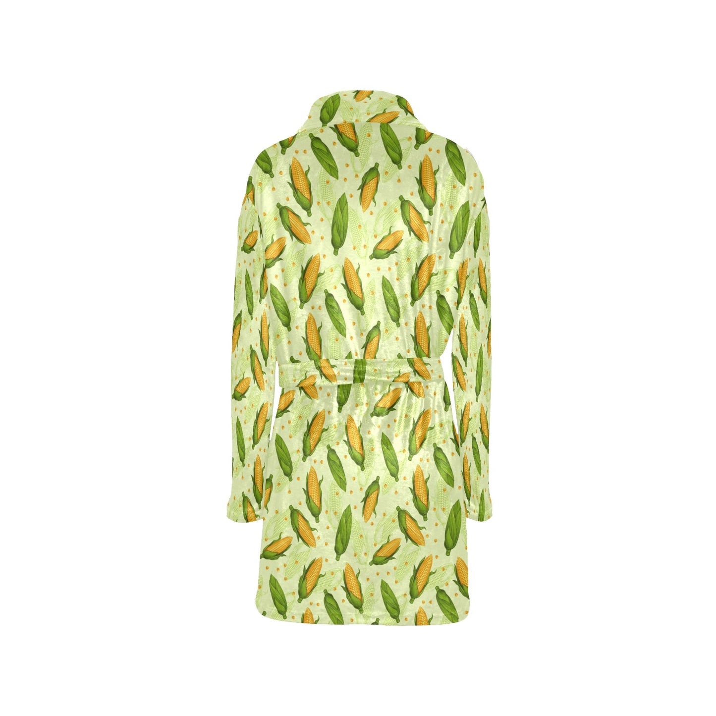 Agricultural Fresh Corn cob Print Pattern Women's Fleece Robe