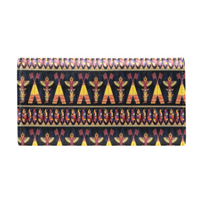 Totem Pole Design Women's Trifold Wallet
