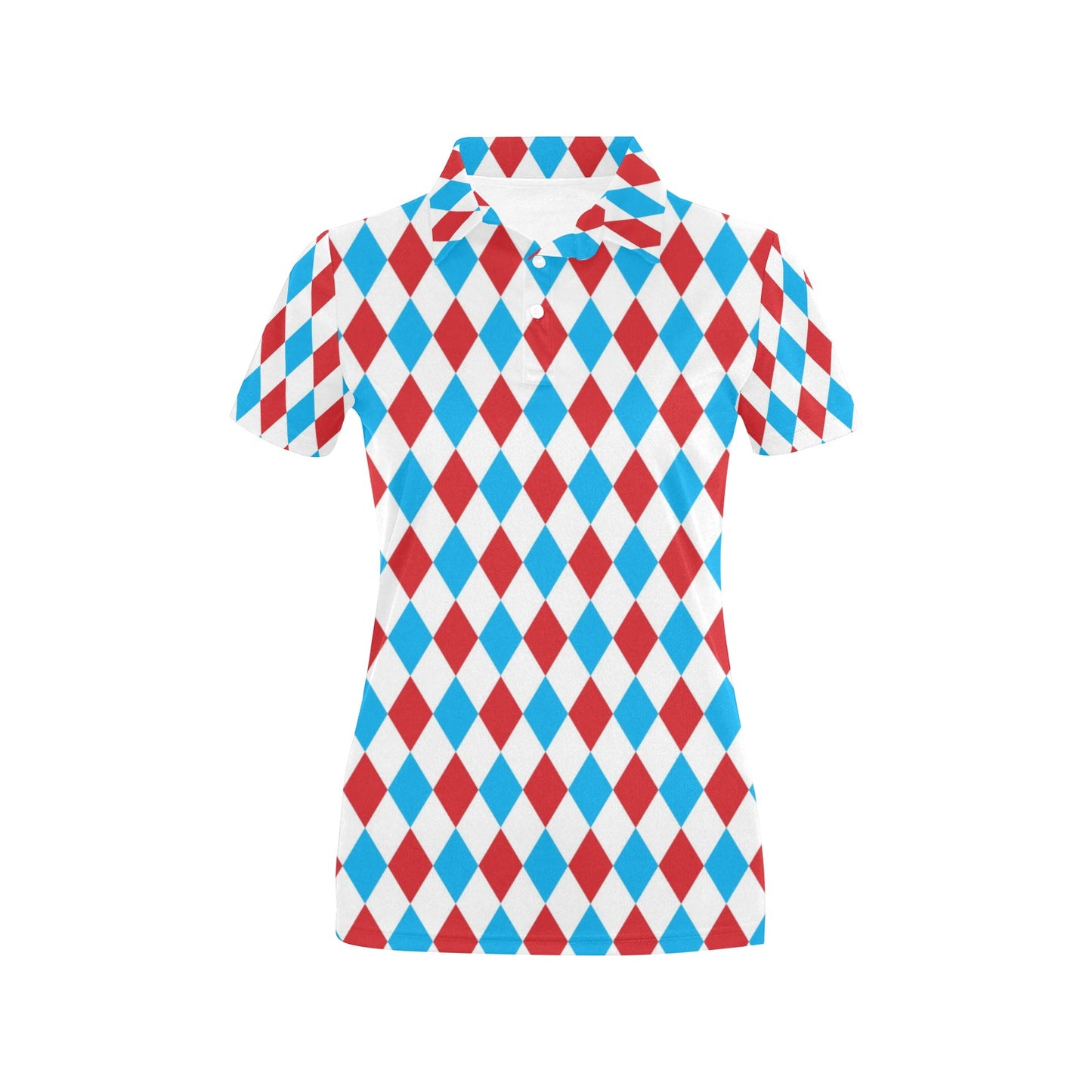 Harlequin Print Design LKS402 Women's Polo Shirt