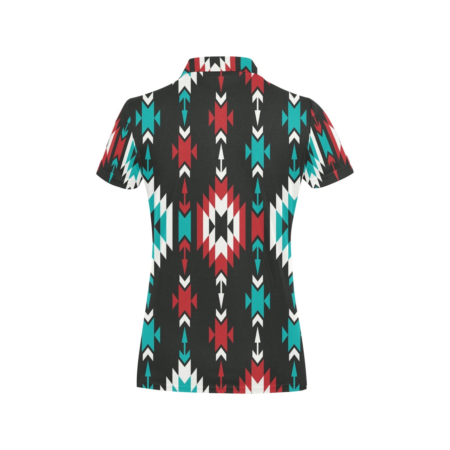 Native Pattern Print Design A08 Women's Polo Shirt