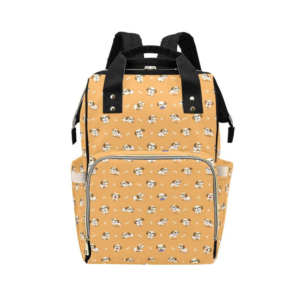 Shih Tzu Print Design LKS304 Diaper Bag Backpack