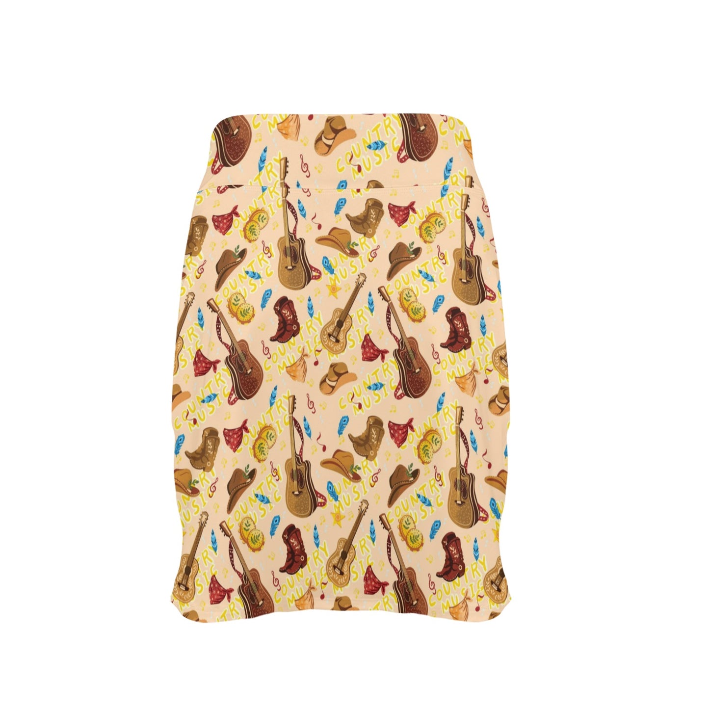 Western Lifestyle Print Design LKS303 17" Golf & Pickleball Skort with Pockets