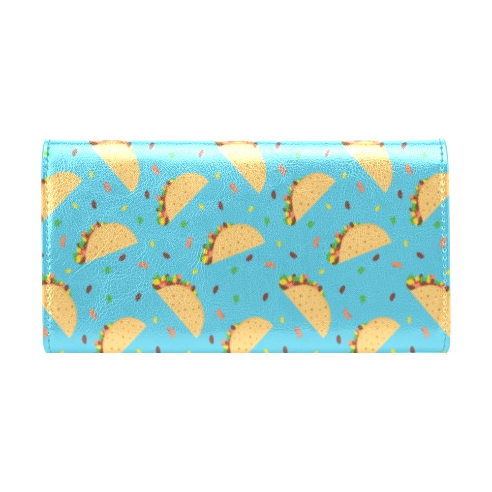 Taco Print Design LKS303 Women's Trifold Wallet