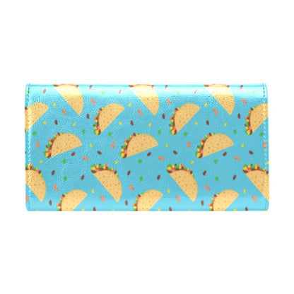 Taco Print Design LKS303 Women's Trifold Wallet