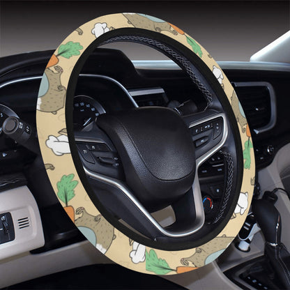 Guinea Pig Print Design LKS401 Steering Wheel Cover with Elastic Edge