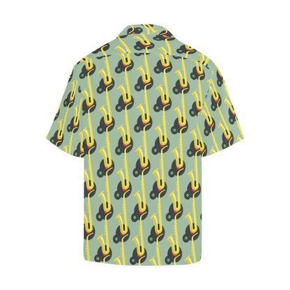 Saxophone Print Design LKS405 Men's Men's Hawaiian Shirt