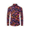 Skull Multicolor Print Design LKS3011 Men's Long Sleeve Dress Shirt