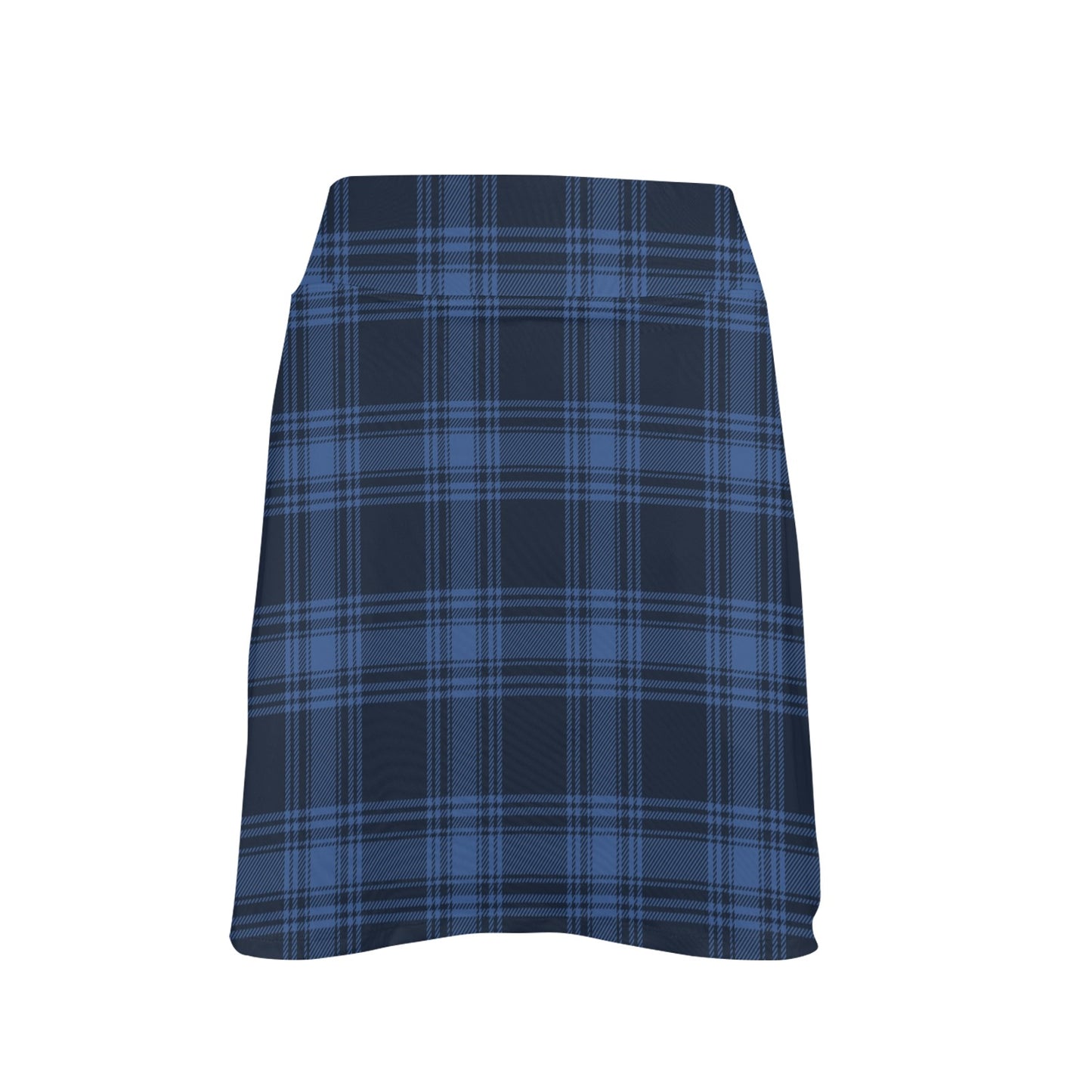 Tartan Blue Print Design LKS304 17" Golf & Pickleball Skort with Pockets