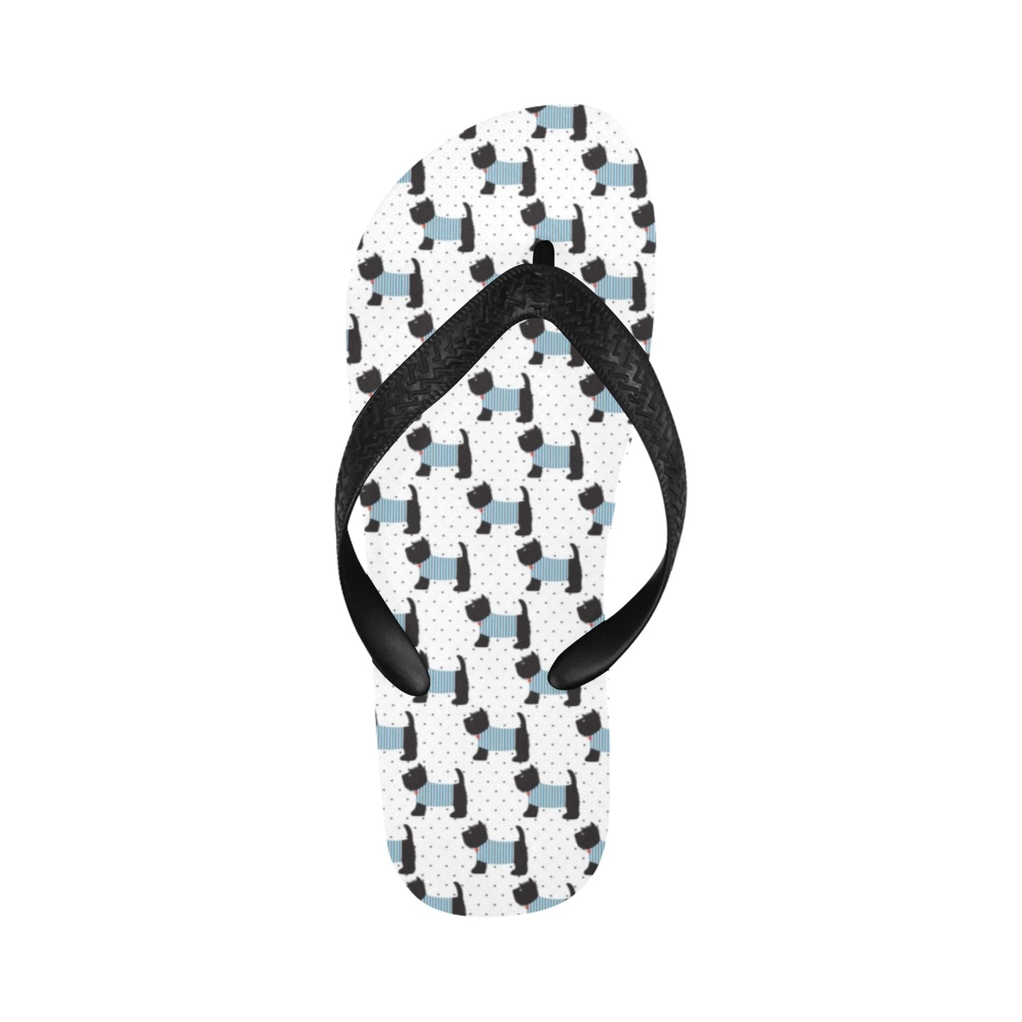 Scottish Terriers Print Design LKS3012 Flip Flops