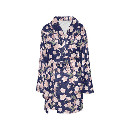 Sakura Print Design LKS301 Women's Fleece Robe