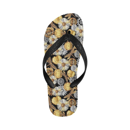 Steampunk Dragonfly Print Design LKS302 Flip Flops