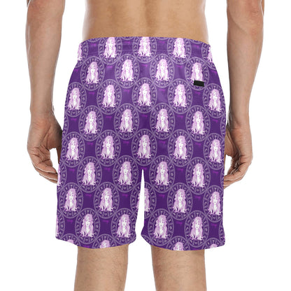 Virgo Print Design LKS301 Men's Swim Trunks Beach Shorts