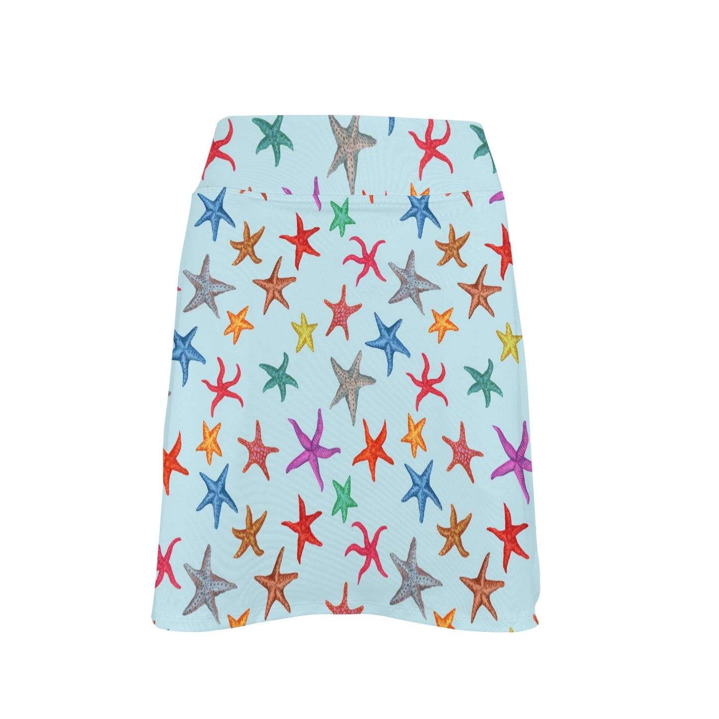 Starfish Print Design LKS402 17" Golf & Pickleball Skort with Pockets