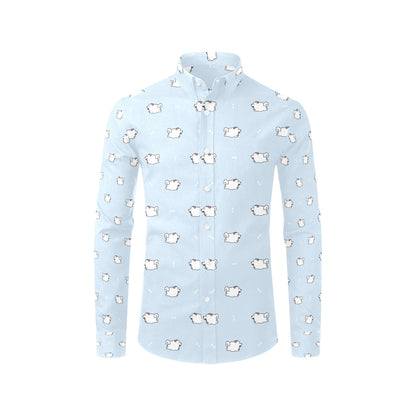 Samoyeds Print Design LKS302 Men's Long Sleeve Dress Shirt