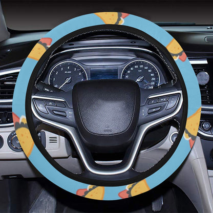 Taco Print Design LKS301 Steering Wheel Cover with Elastic Edge
