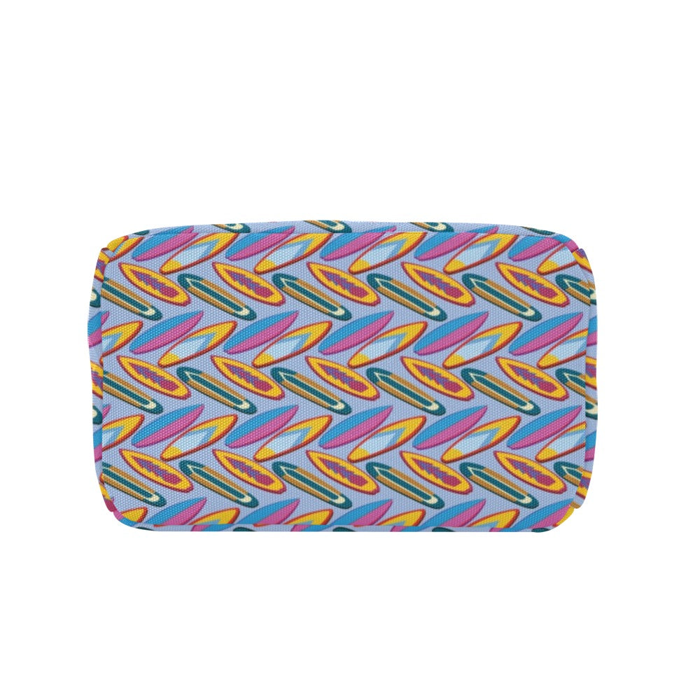 Surfboard Pattern Print Design LKS303 Insulated Lunch Bag
