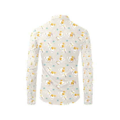 Russell Terriers Print Design LKS306 Men's Long Sleeve Dress Shirt