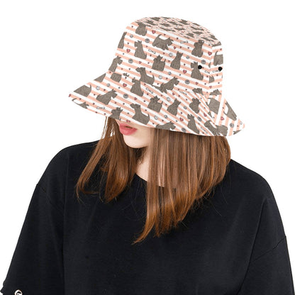 Scottish Terriers Print Design LKS3016 Unisex Bucket Hat