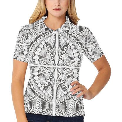 Samoan Style Print Design LKS301 Women's Polo Shirt