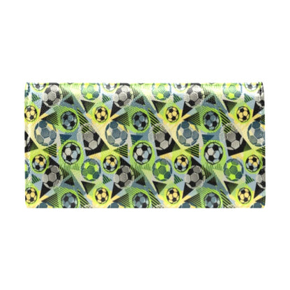 Soccer Ball Themed Print Pattern Women's Trifold Wallet