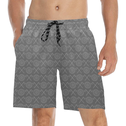 Vikings Print Design LKS303 Men's Swim Trunks Beach Shorts