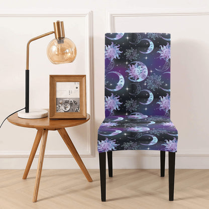 Sun Moon Print Design LKS303 Dining Chair Slipcover