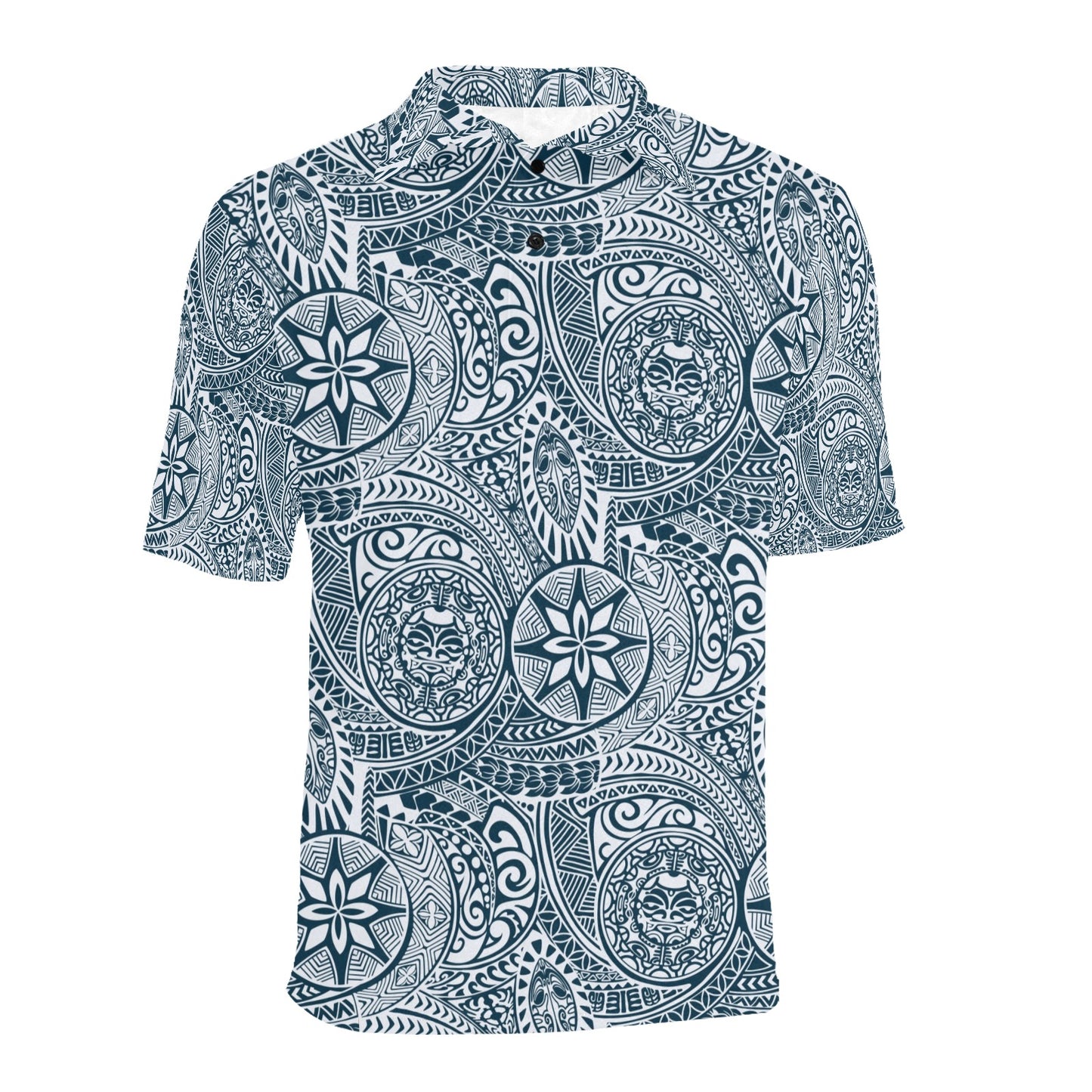 Samoan Pattern Print Design LKS306 Men Polo Shirt