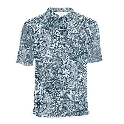 Samoan Pattern Print Design LKS306 Men Polo Shirt