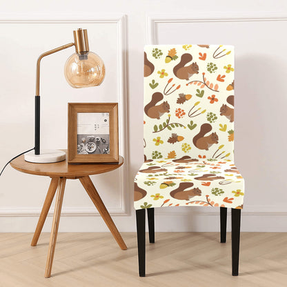 Squirrel Print Design LKS3010 Dining Chair Slipcover