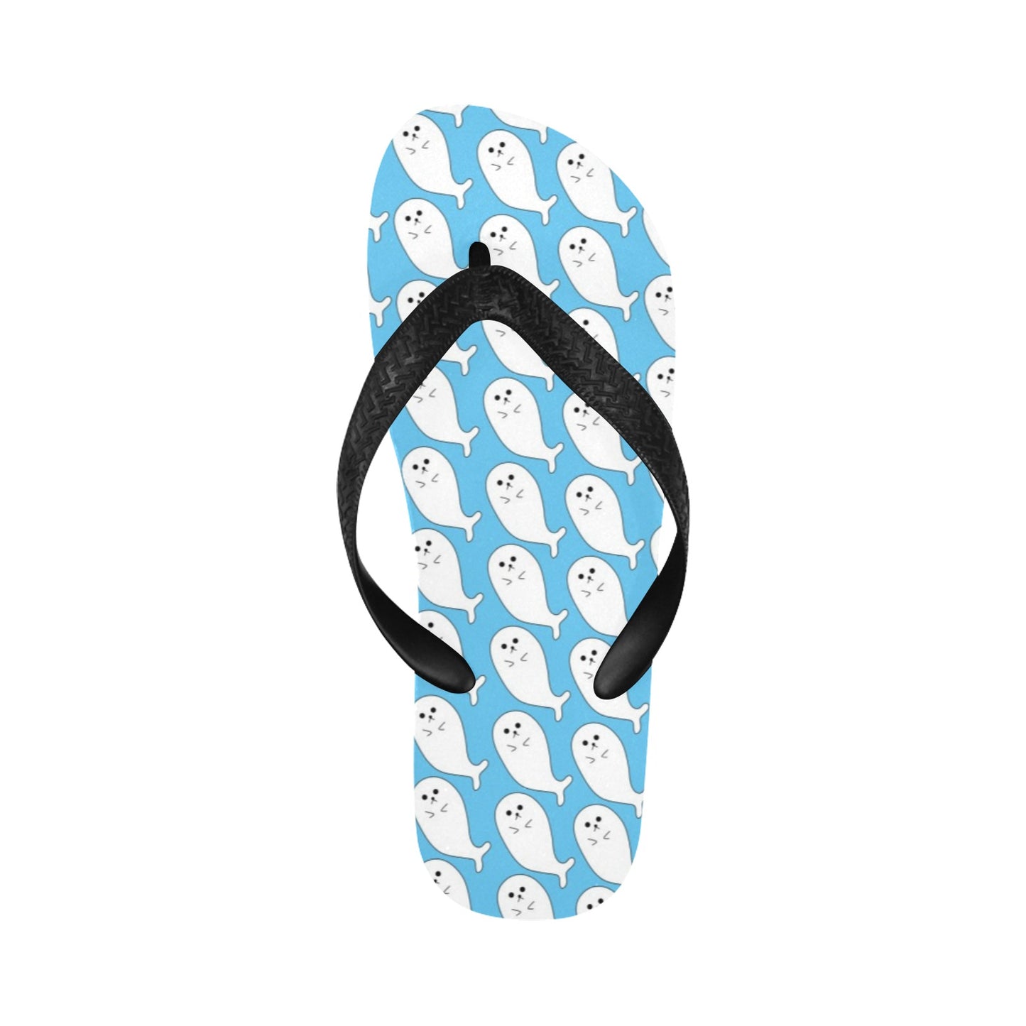 Sea Lion Print Design LKS402 Flip Flops