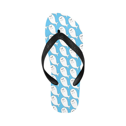 Sea Lion Print Design LKS402 Flip Flops