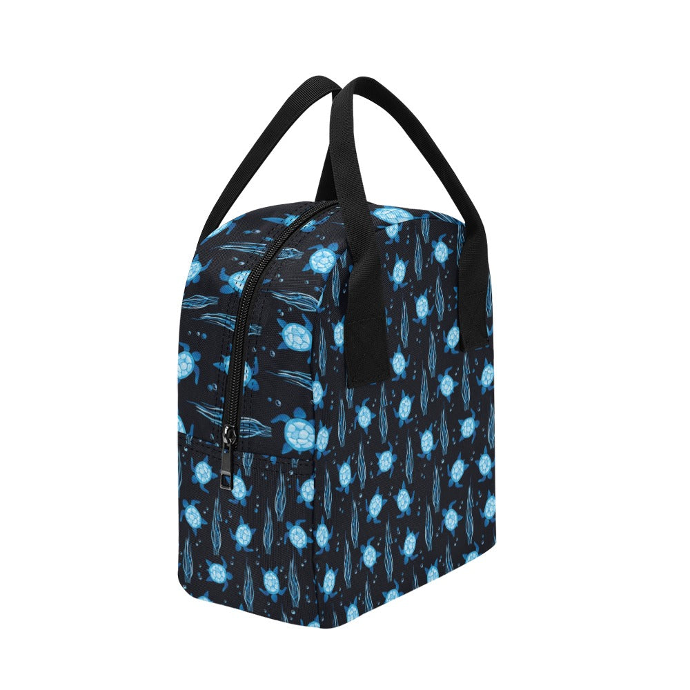 Sea Turtle Print Design LKS3013 Insulated Lunch Bag