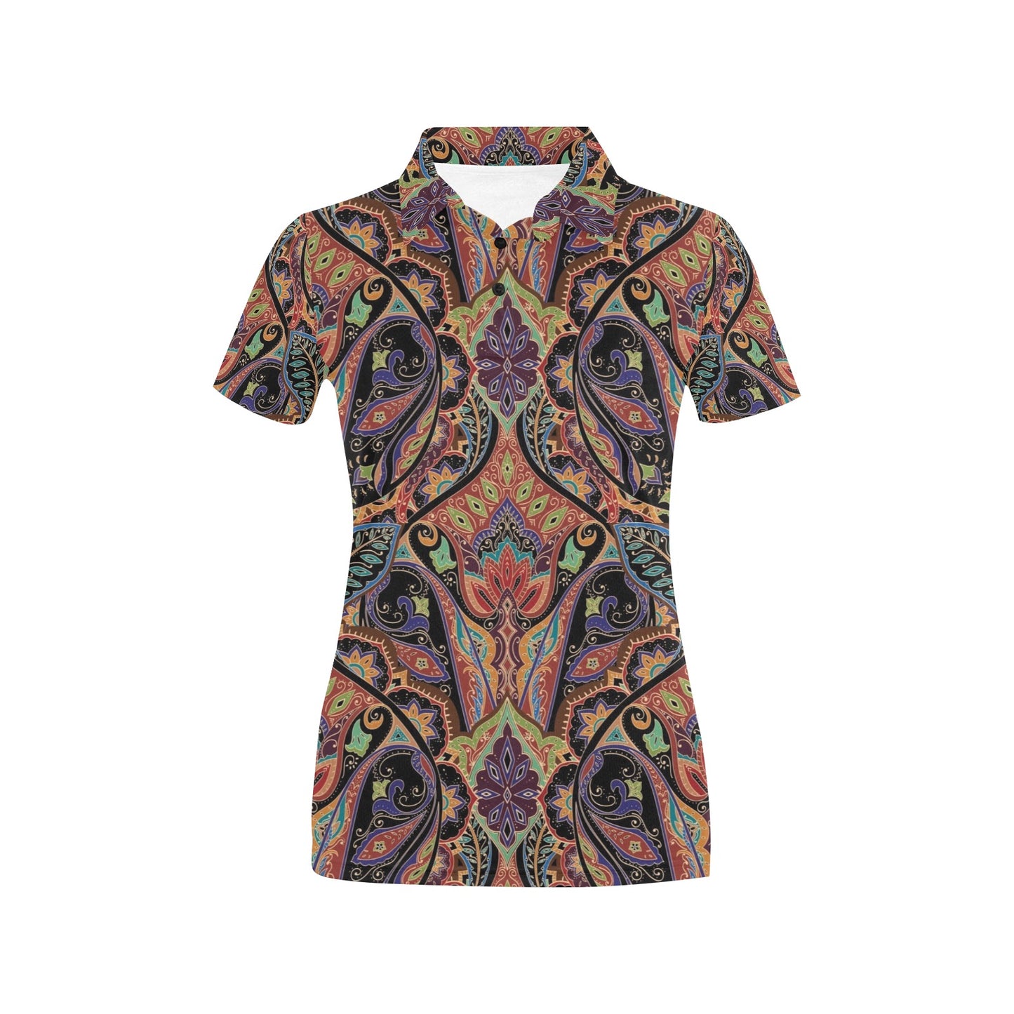 Bohemian Pattern Print Design 06 Women's Polo Shirt