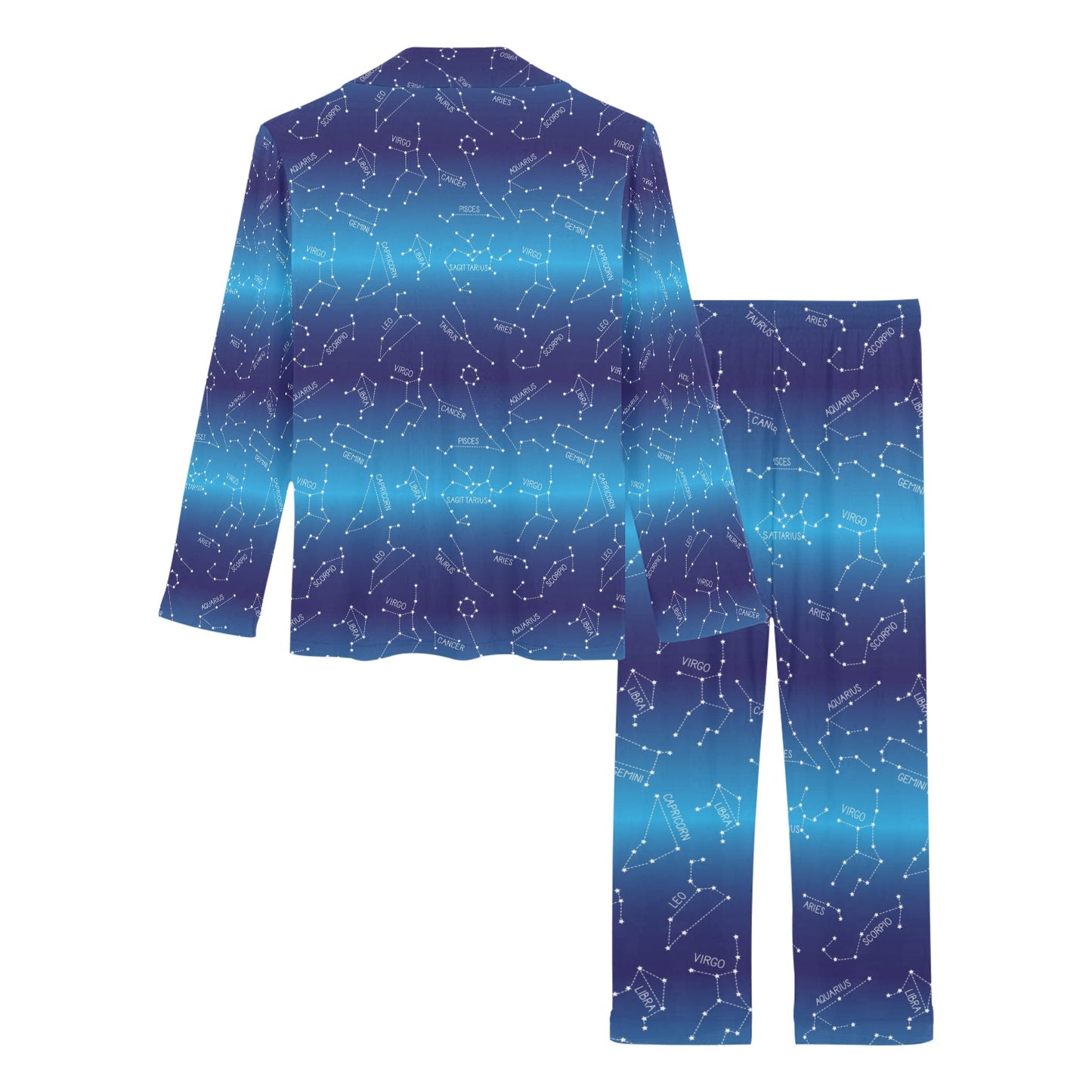 Virgo Print Design LKS302 Women's Long Pajama Set