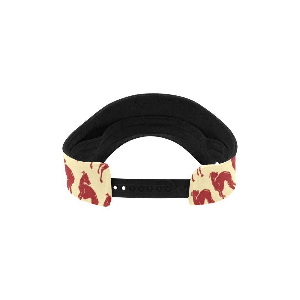 Whippets Print Design LKS301 Unisex Sun Visor