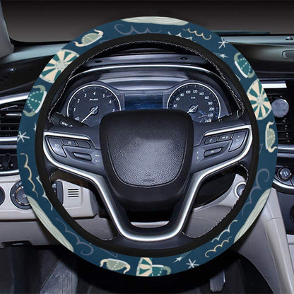 Vikings Print Design LKS305 Steering Wheel Cover with Elastic Edge