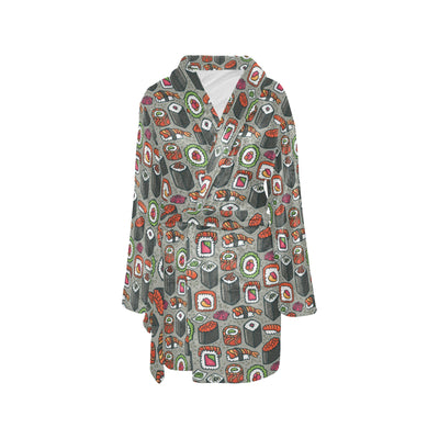 Sushi Print Design LKS301 Women's Fleece Robe