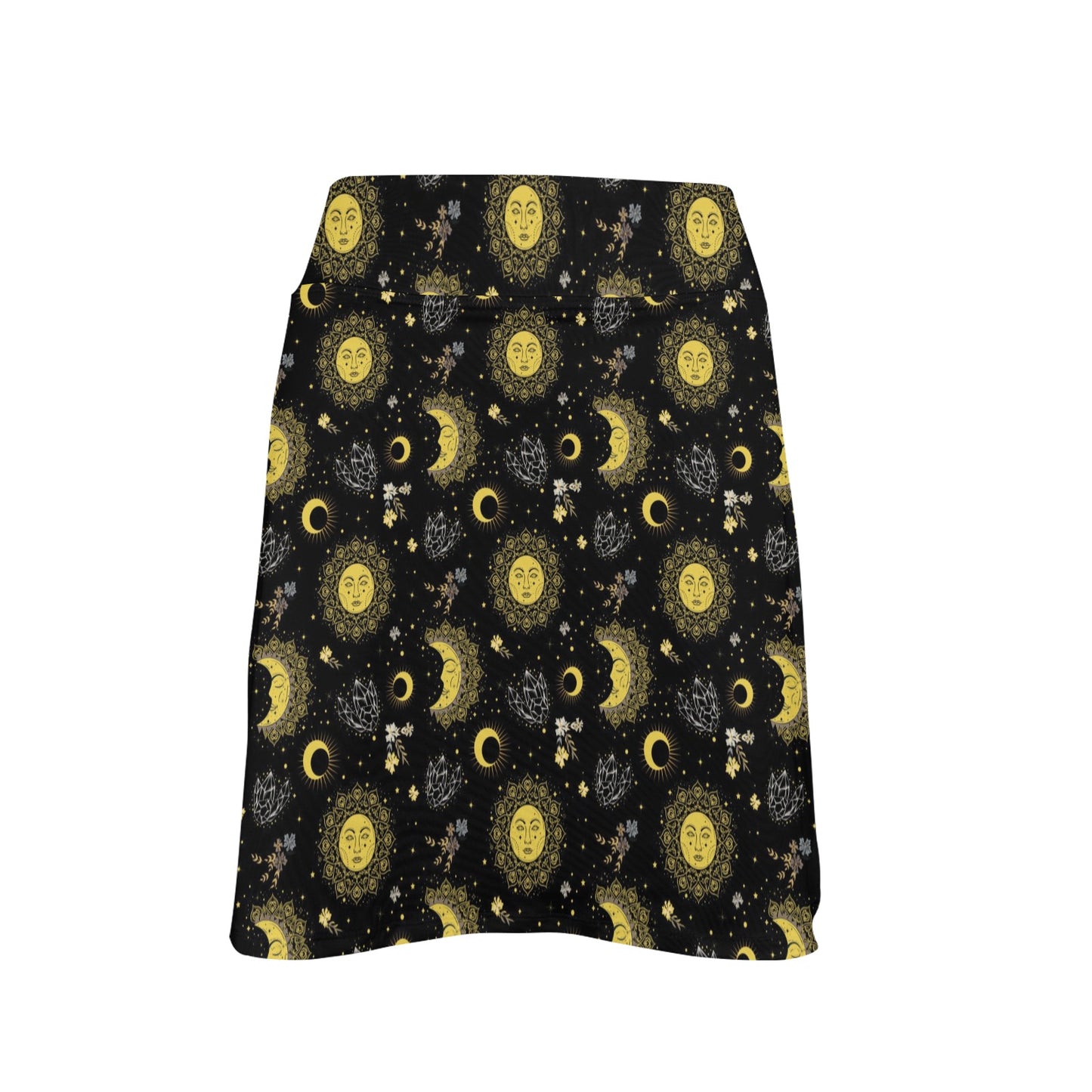 Sun Moon Print Design LKS301 17" Golf & Pickleball Skort with Pockets