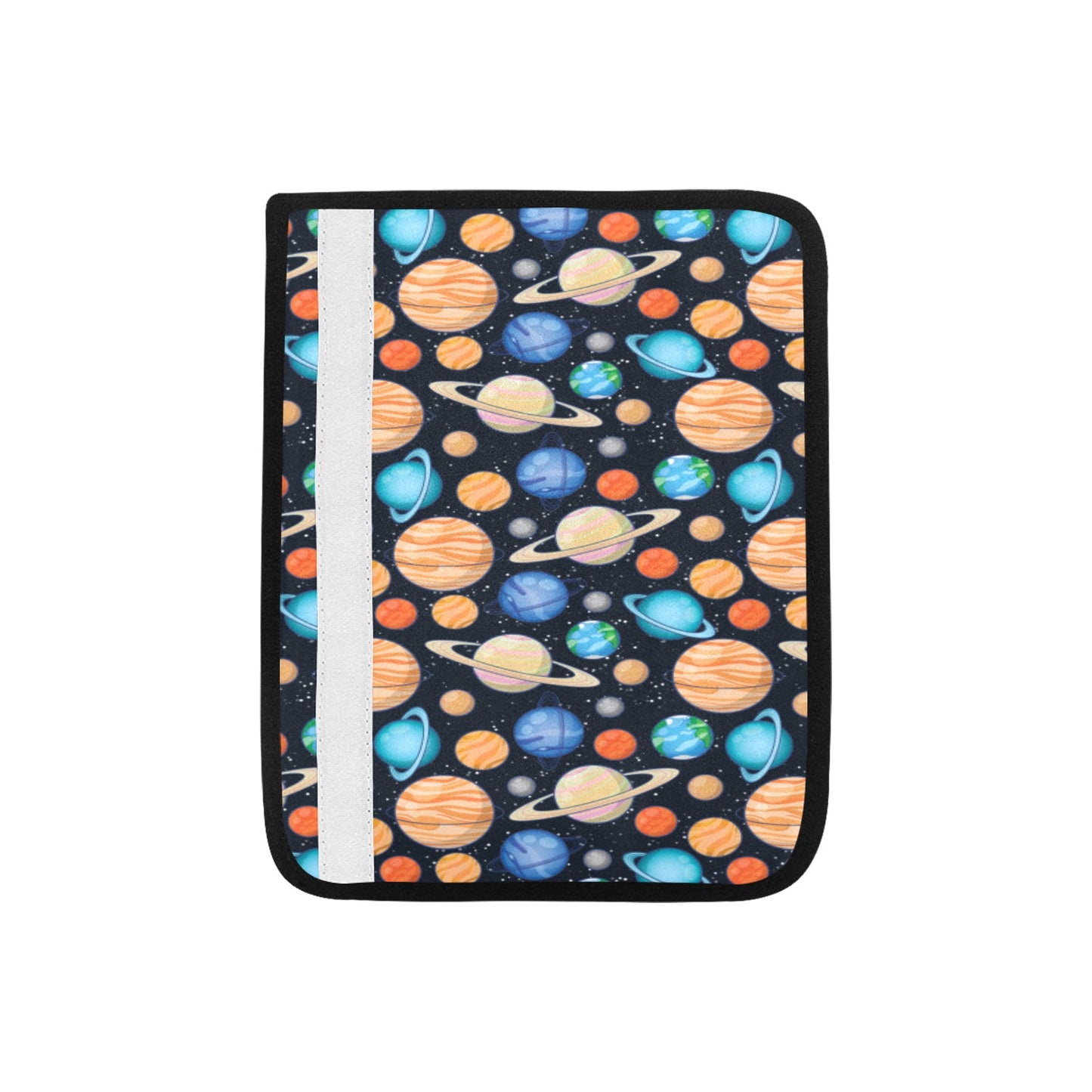 Planet Colorful Print Design LKS301 Car Seat Belt Cover