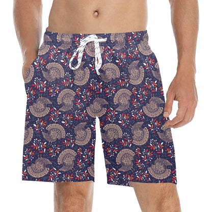 Turkey Print Design LKS401 Men's Swim Trunks Beach Shorts
